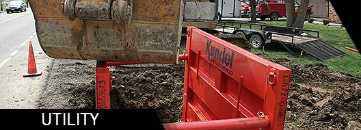 city sewer water line repair trench box kundel utility