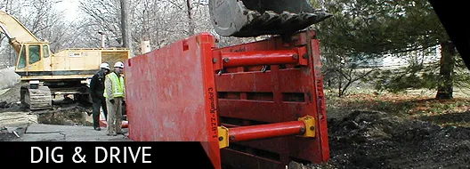 trench box driving racking adapters safety equipment