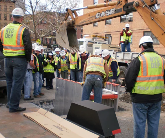 aluminum trench shield