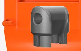 All steel cast spreader socket